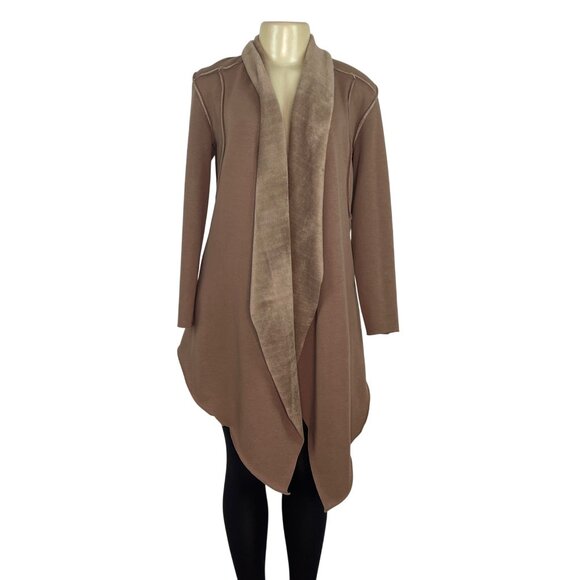 Lnk Landscape Womens Brown Open Front Cardigan Sz XS - Picture 1 of 9